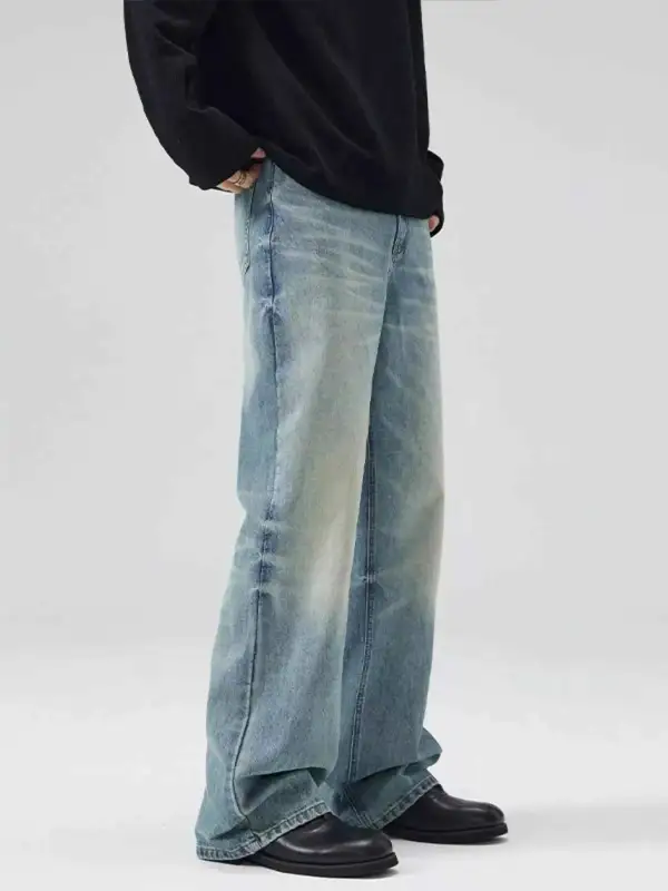 Wash Wide Leg Relaxed Fit Jeans