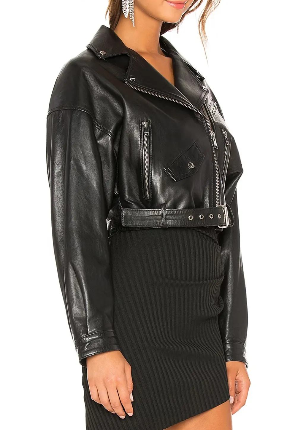 Faux Leather Biker Jacket
