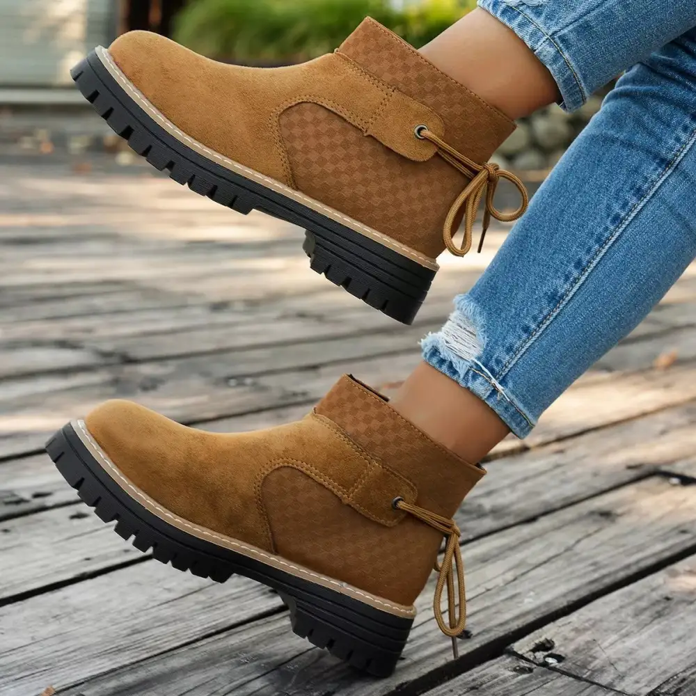 Refined Block Heel Ankle Boots