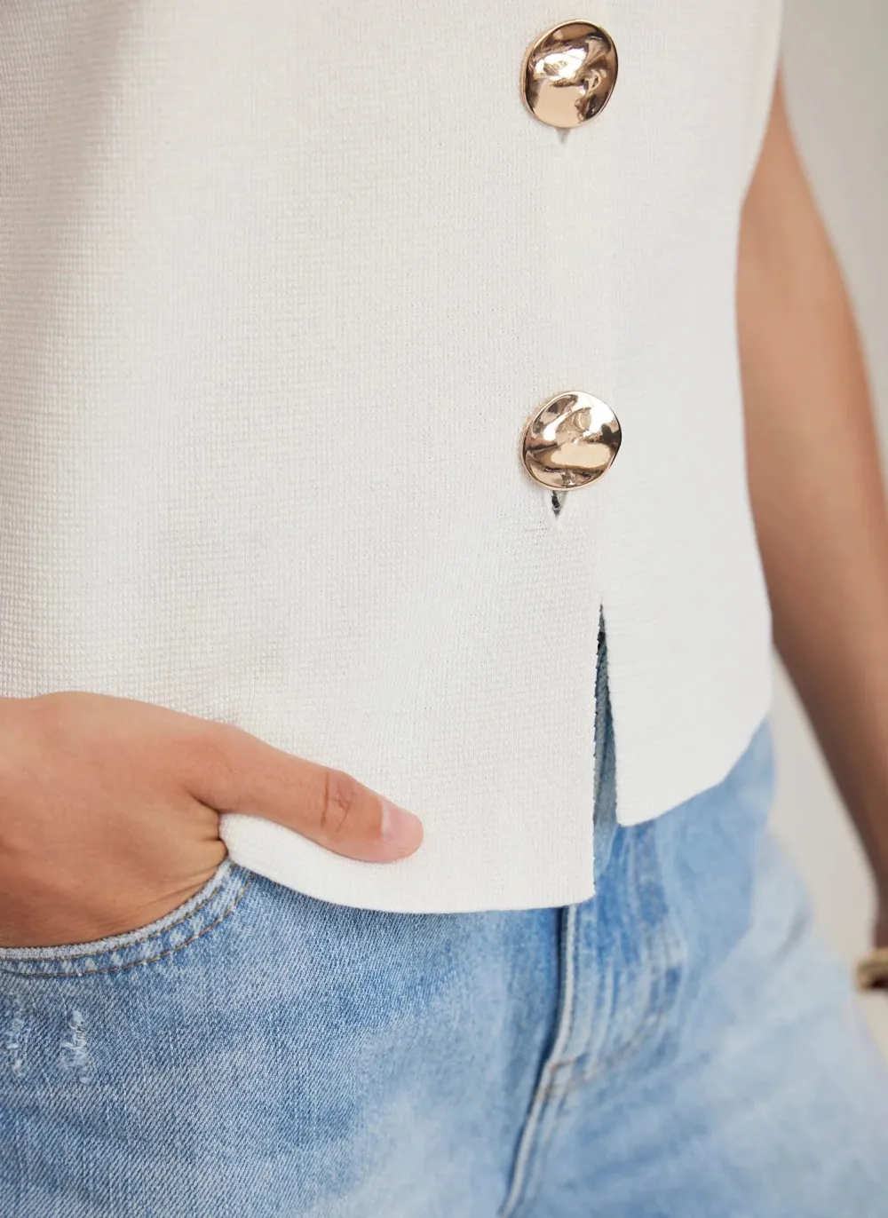 Casual Style V-neckline  Knit