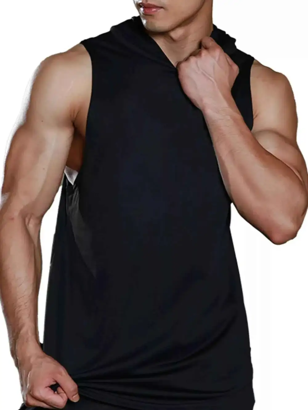 Hooded Sleeveless Tank Top