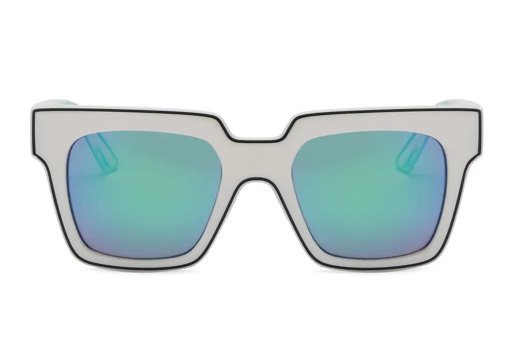 Retro Square Oversized Modern Profile Sunglasses
