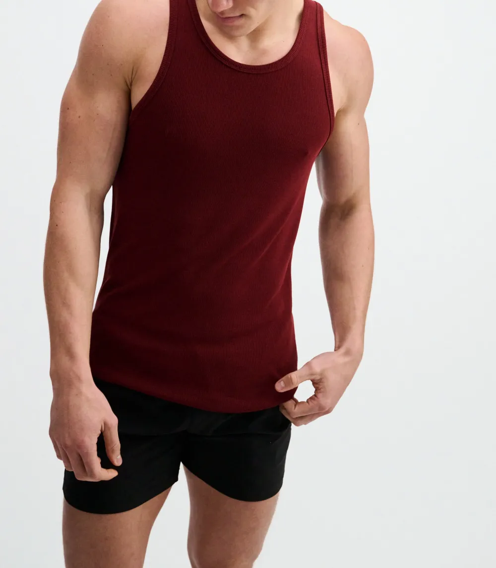 Lounge Ribbed Stretch Tank Top
