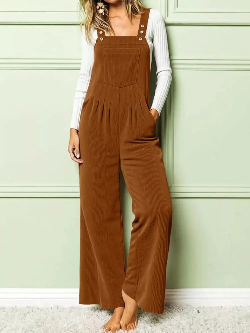 Everyday Pocket Wide Leg Jumpsuit