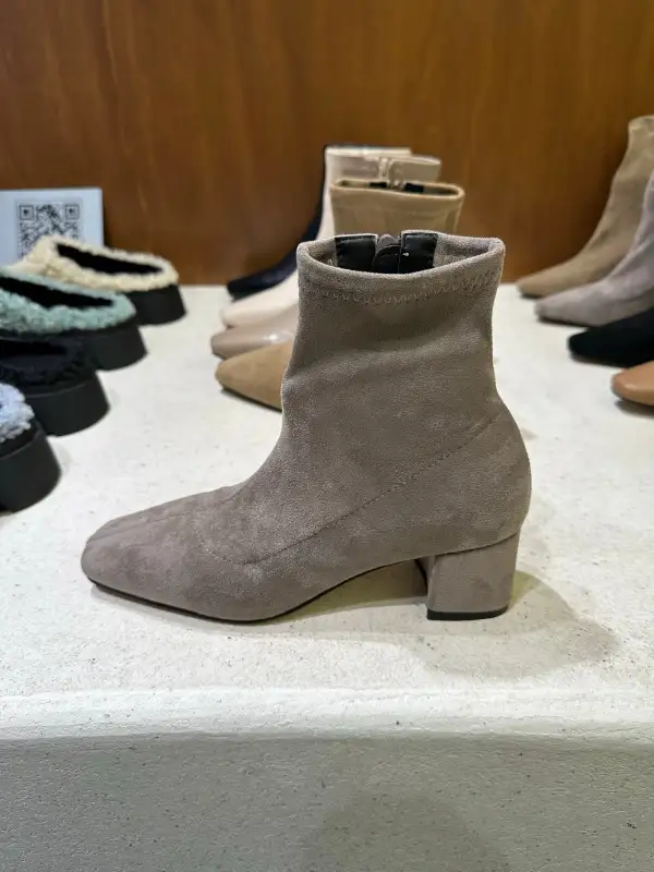 Balanced Faux Suede Everyday Boots