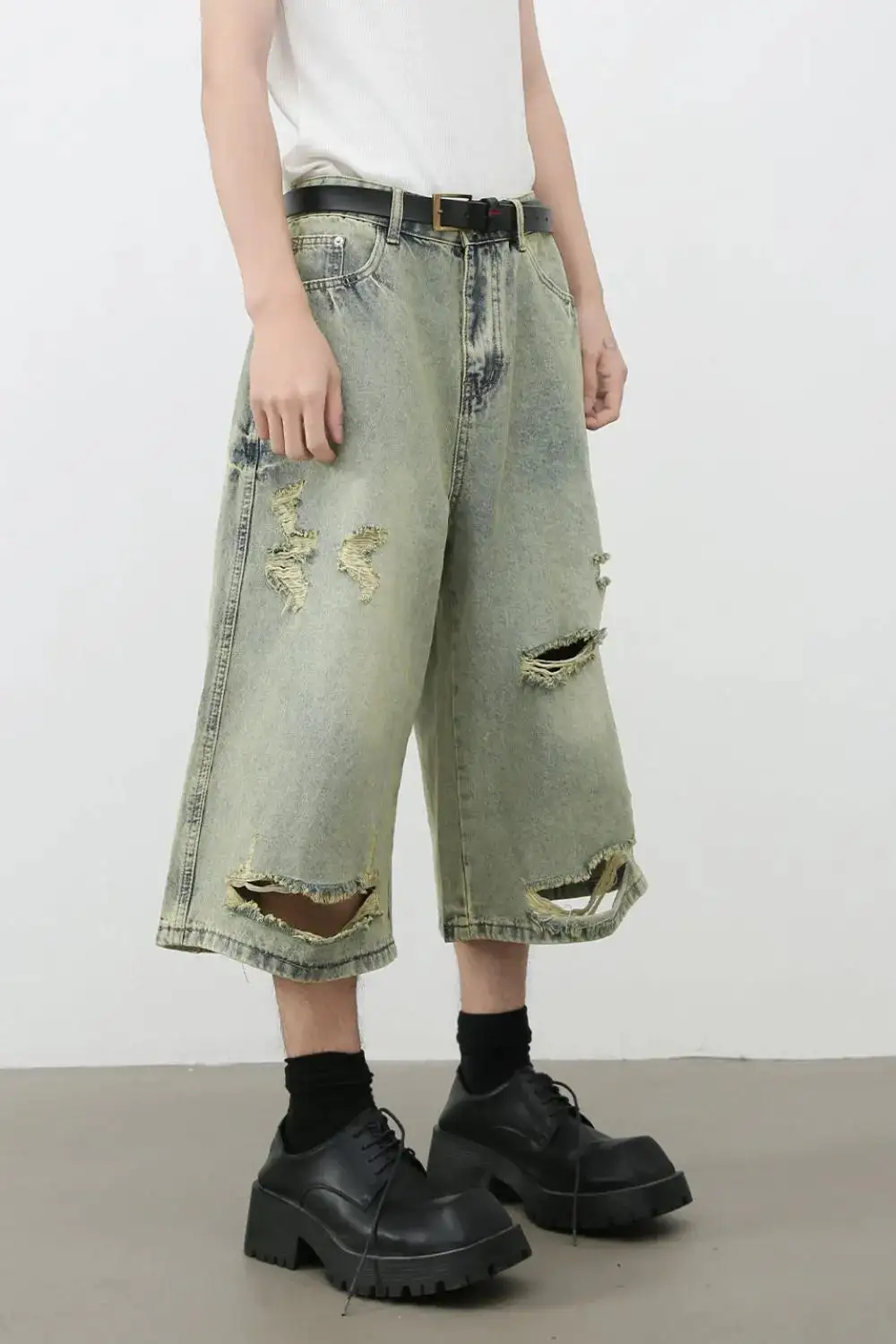 Relaxed Cotton Blend Casual Shorts