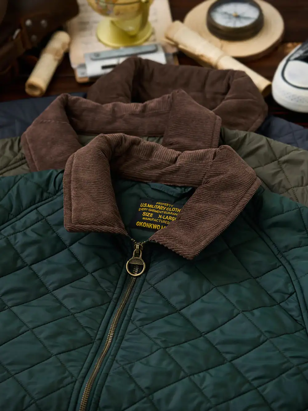 Men'S Corduroy Quilted Field Jacket