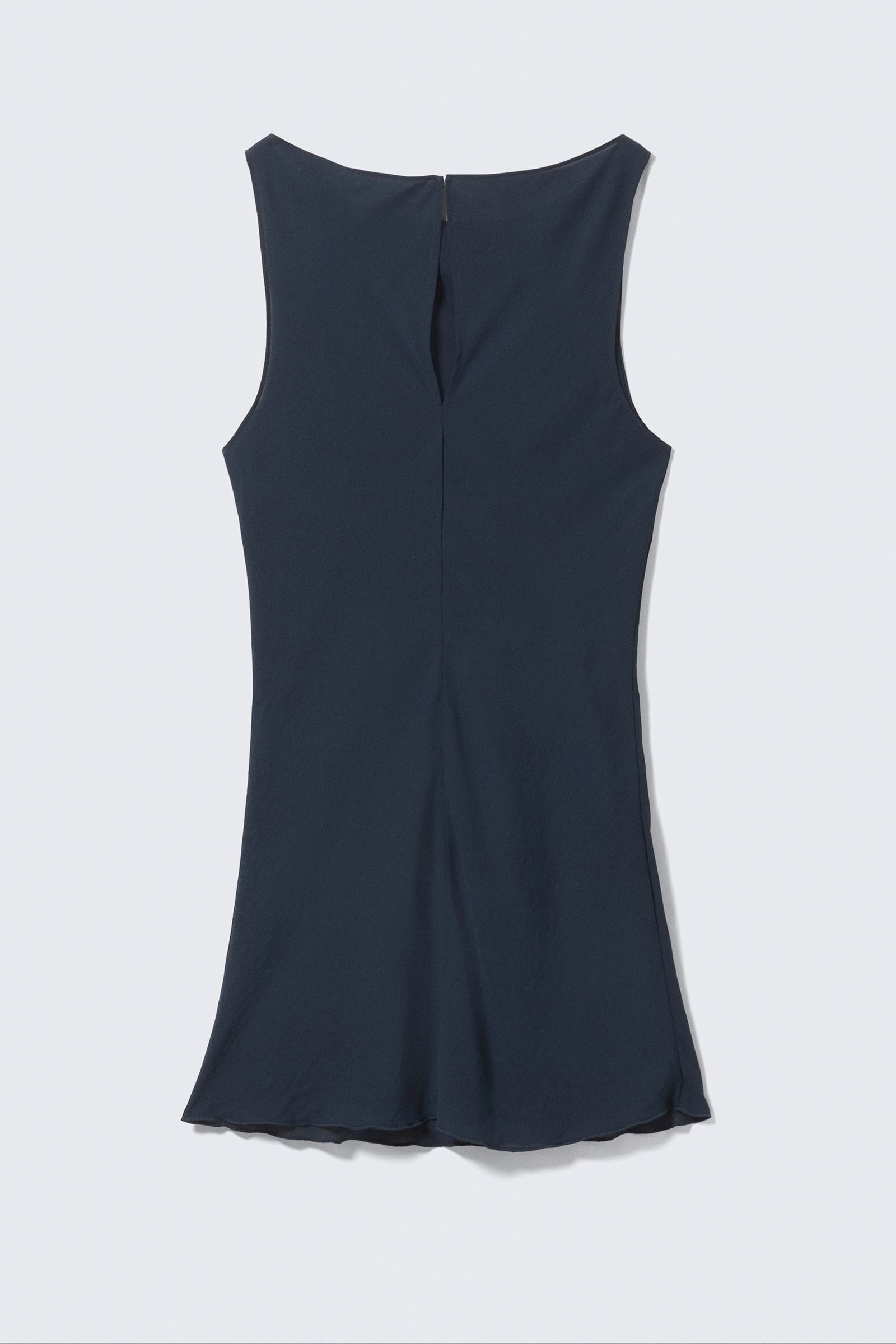 Boat Neck Sleeveless Dress