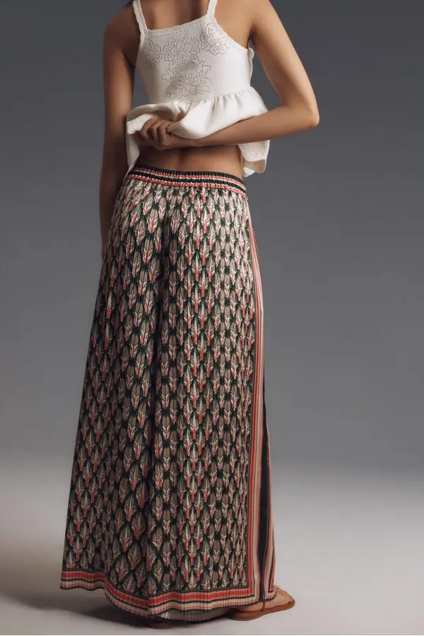 Pleated Wide-Leg Pants