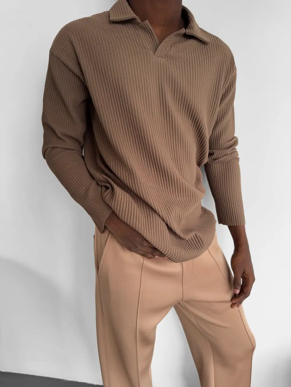 Clean Relaxed Ribbed Sweater