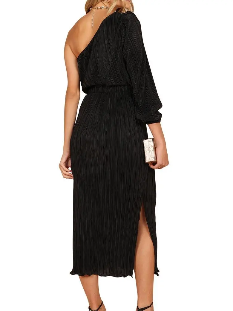 Women's Off Shoulder Slit Dress