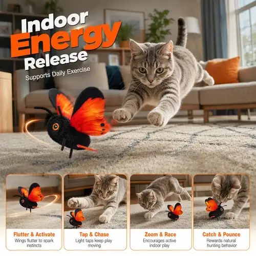 Gravity Pet Laser Cat Teaser Feather Replacement Pet Supplies Cat Toy Self-Play Boredom Relief Bouncing Cat Wand