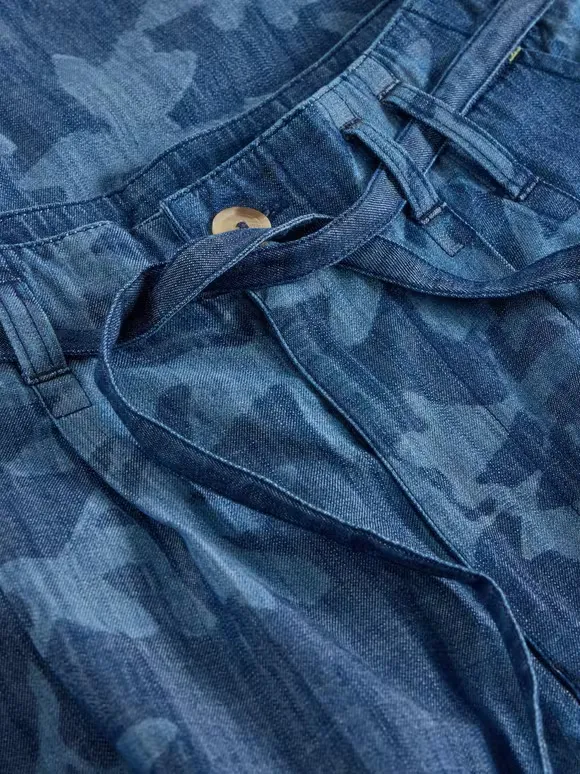 Denim Wide Leg Trouser