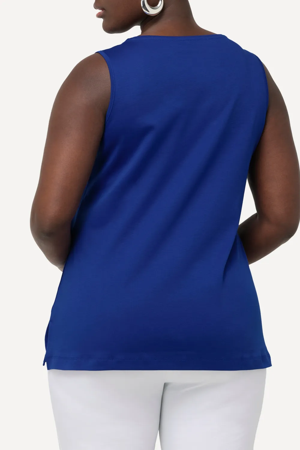 Women's Round Neck Vest With Diamond Studded Collar