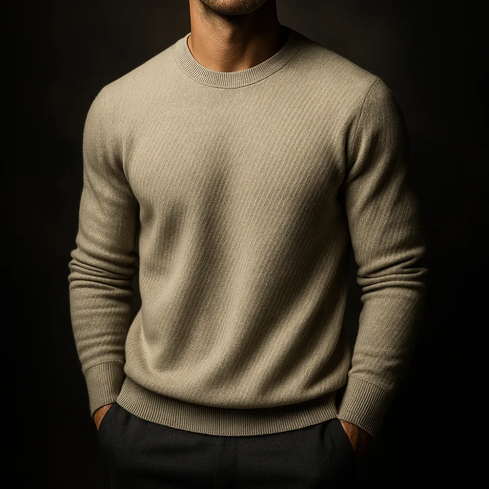 Merino Crewneck Knit Sweater