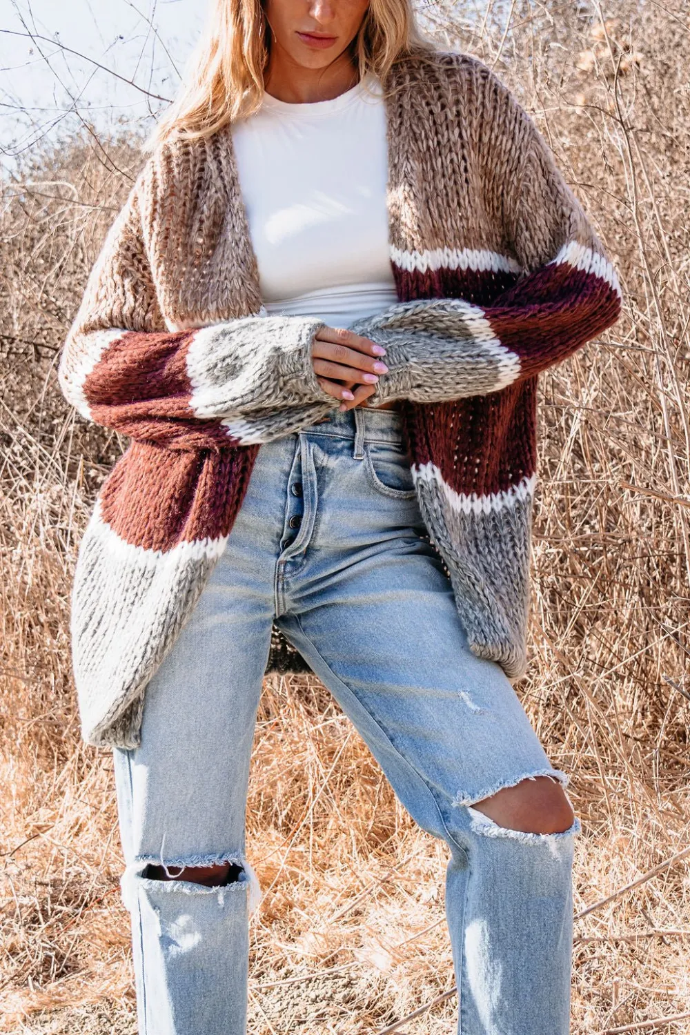 Picnic Ready Multi Striped Cardigan