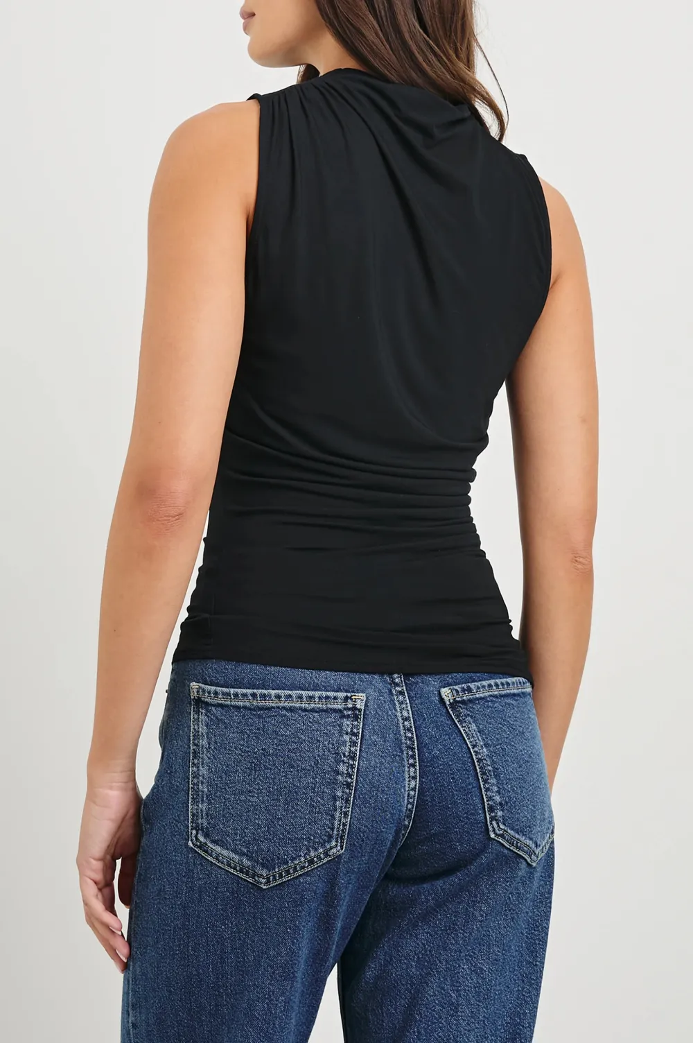 Ruffled Waist-Hugging Women's Blouse