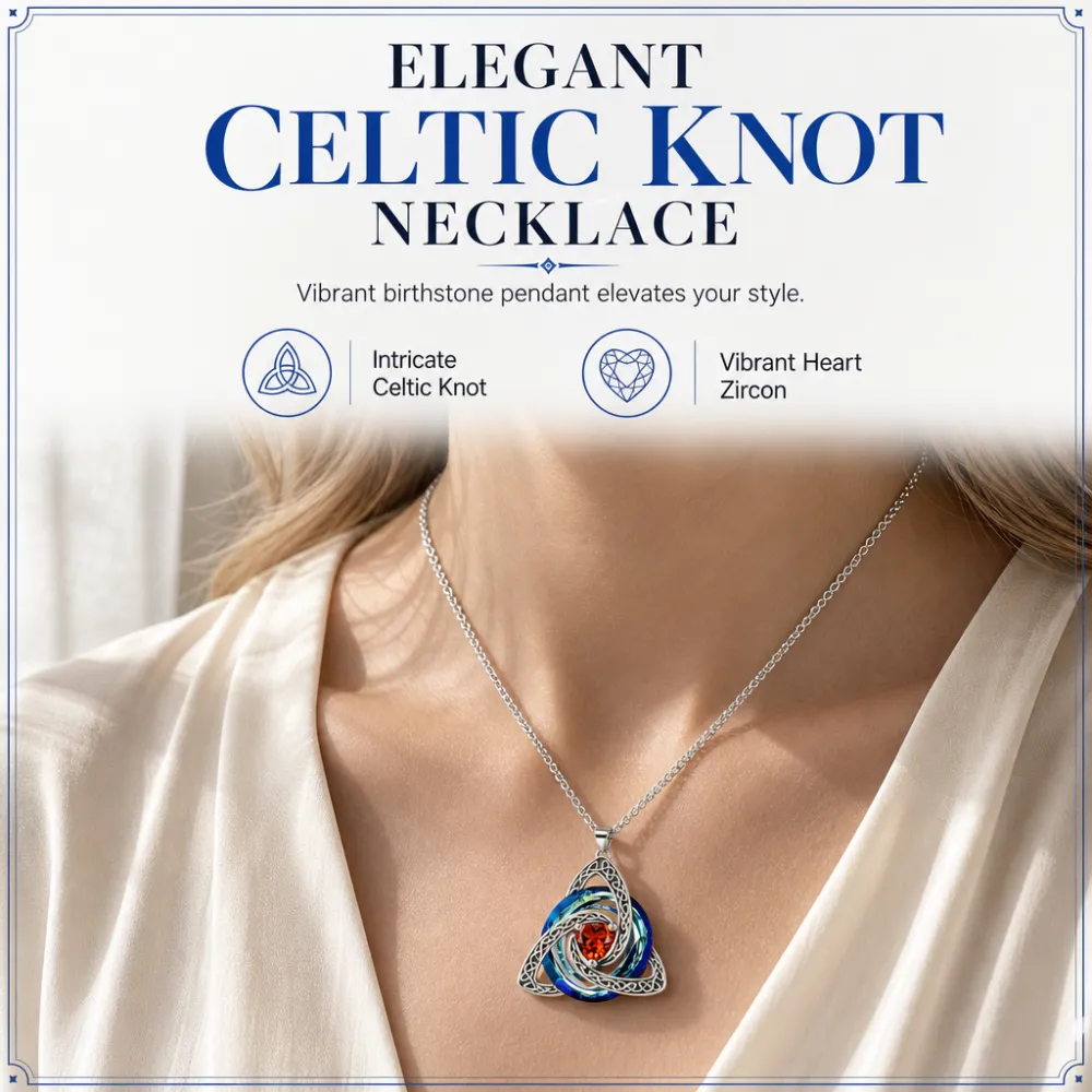 Witch Knot Zircon Necklace Light Luxury Niche High-End