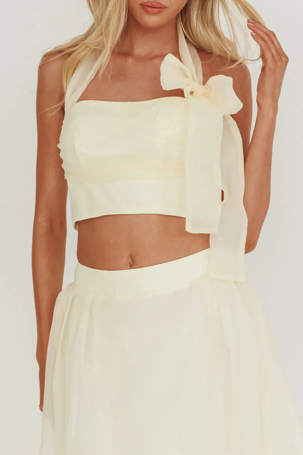 Fashionable Slim Bow Tie Top