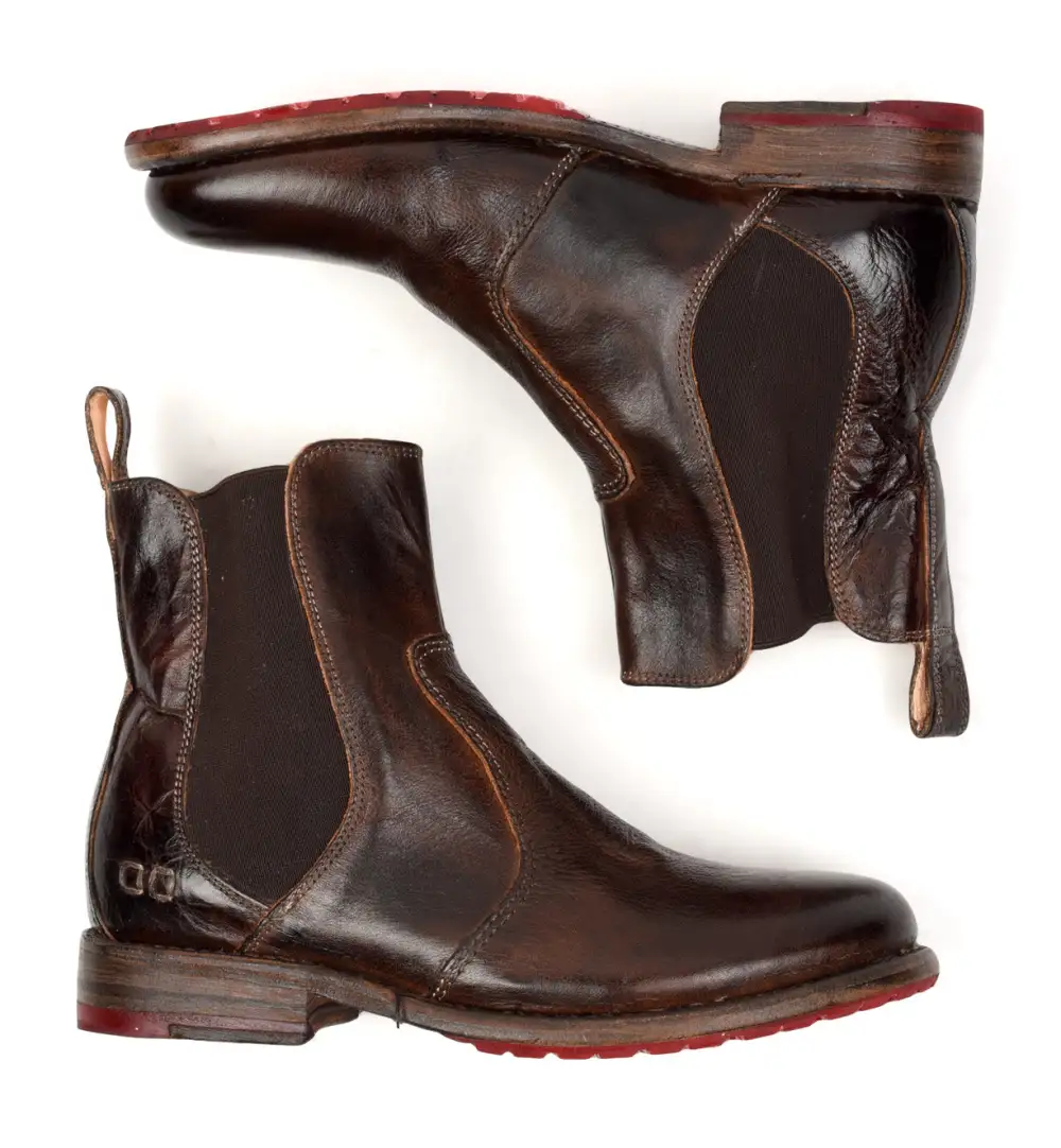 Slip-On Distressed Chelsea Boots