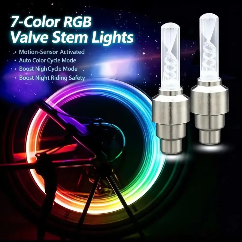 Waterproof LED Tire Valve Stem Lights