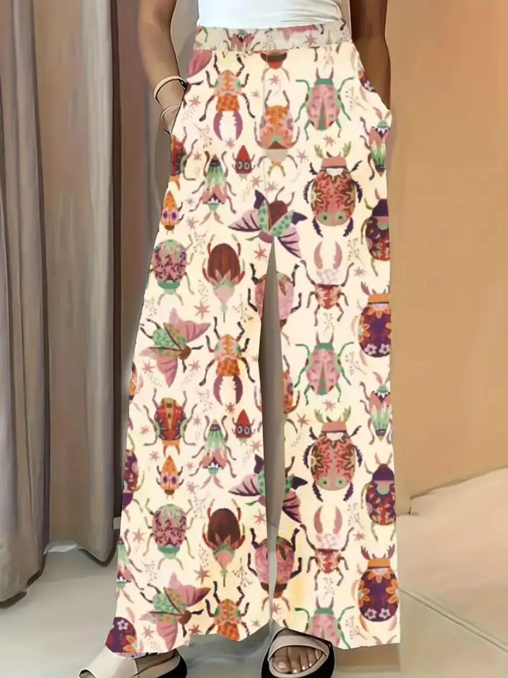 Everyday Printed Wide Leg Pants
