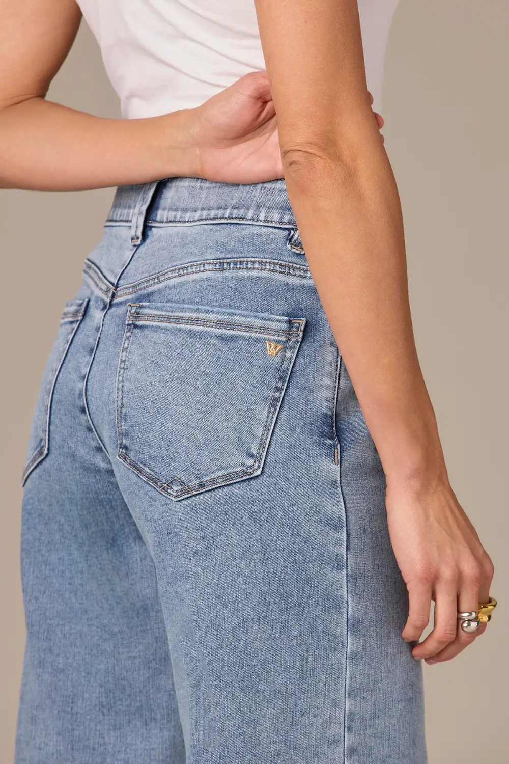 Everyday Petite High Rise Wide Leg Jeans