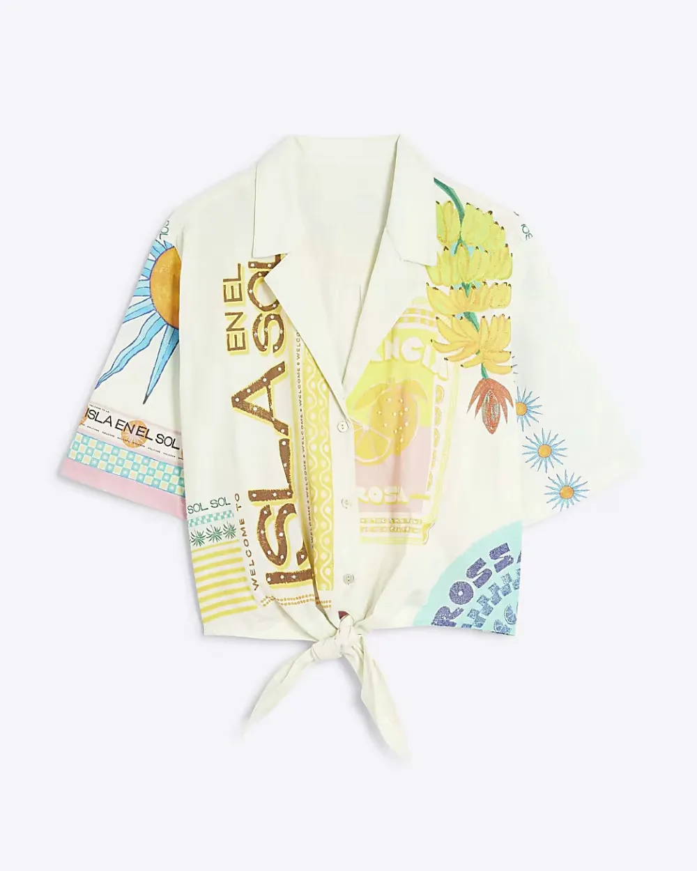 Women's Casual Linen Tie Shirts