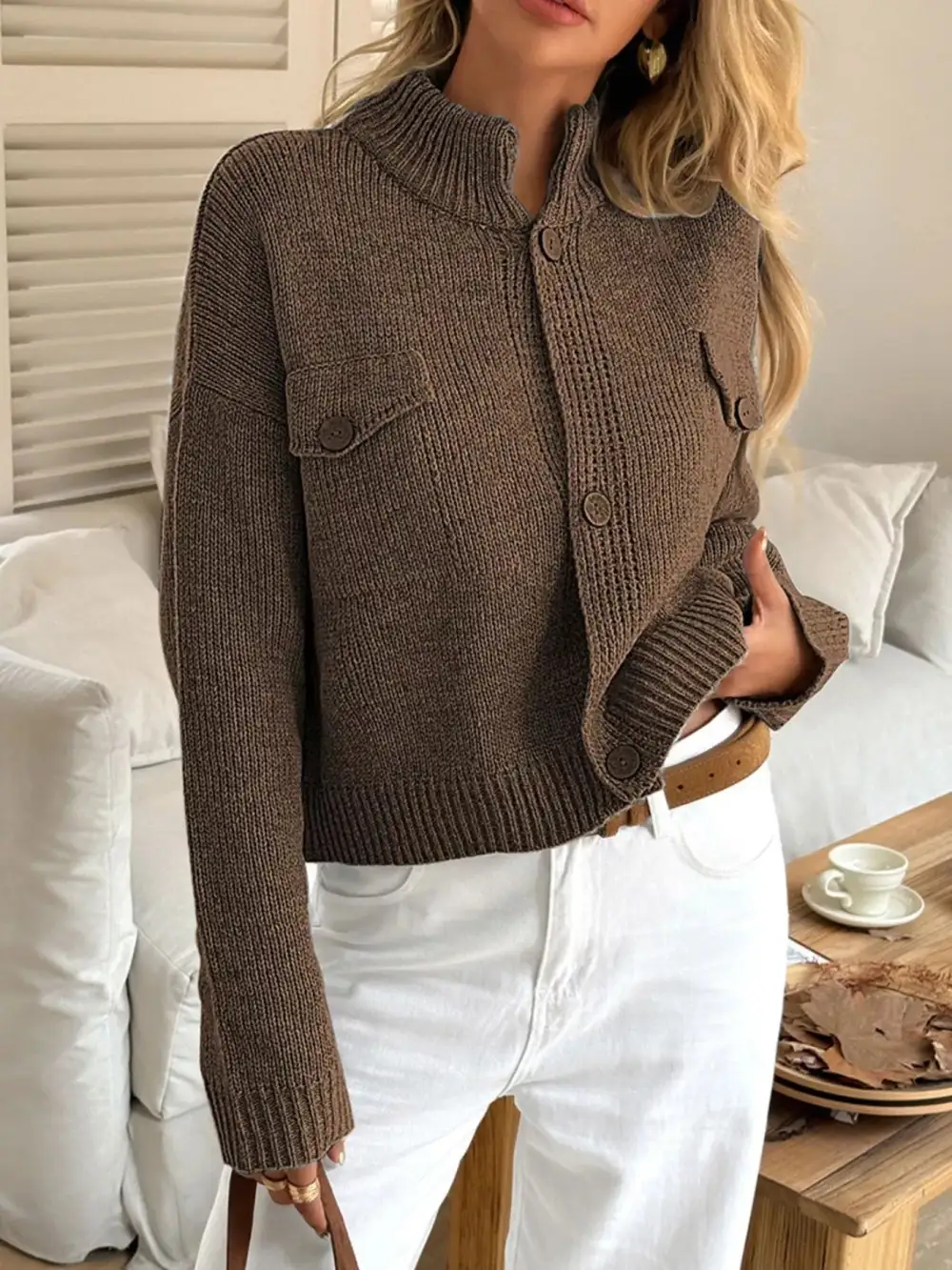 Everyday Button Down Knit Cardigan