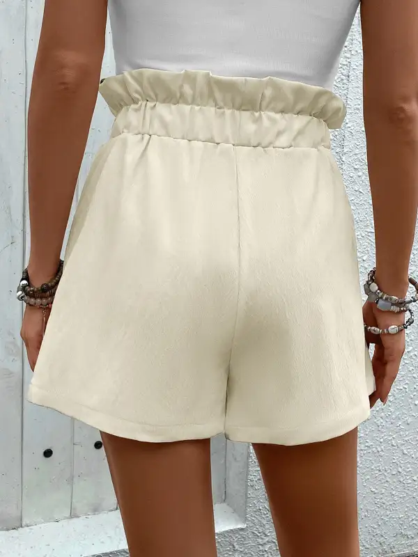 Tailored Simple Pocket Detail Shorts