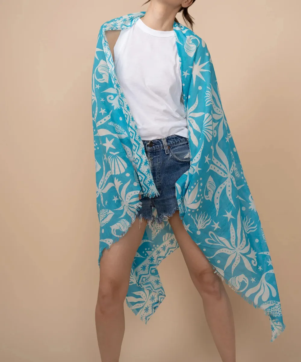 Hawaiian Ocean Casual Style Sarong Wrap