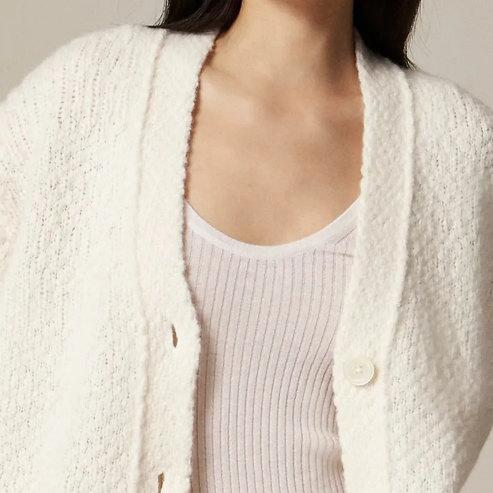 Button Front Relaxed Cardigans