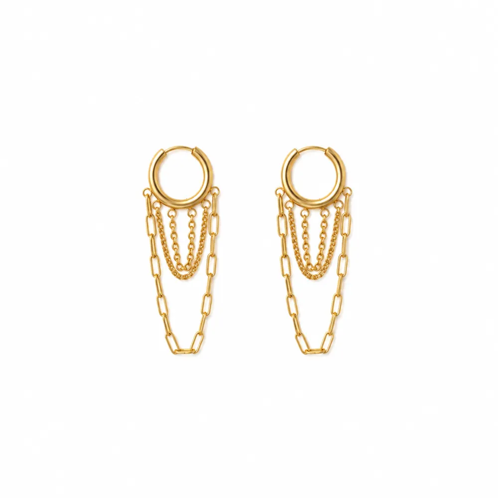 Classic Gold Chain Earrings