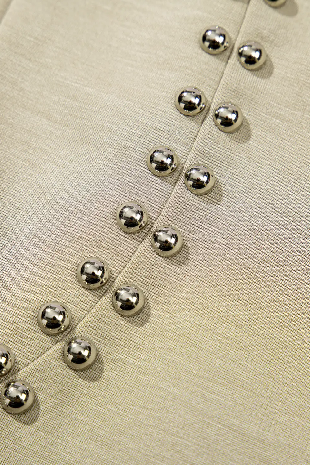 Studded Cap Sleeve Round Tee