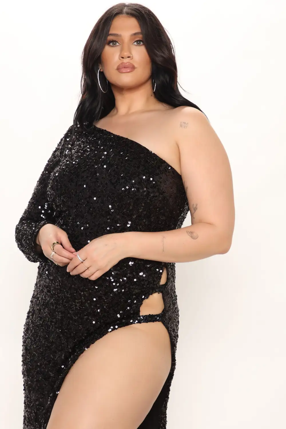 Believe In Us Sequin Gown - Black