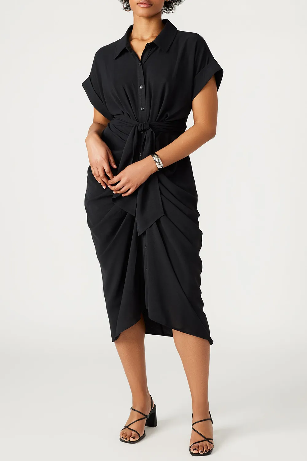 KNIT DRESS BLACK