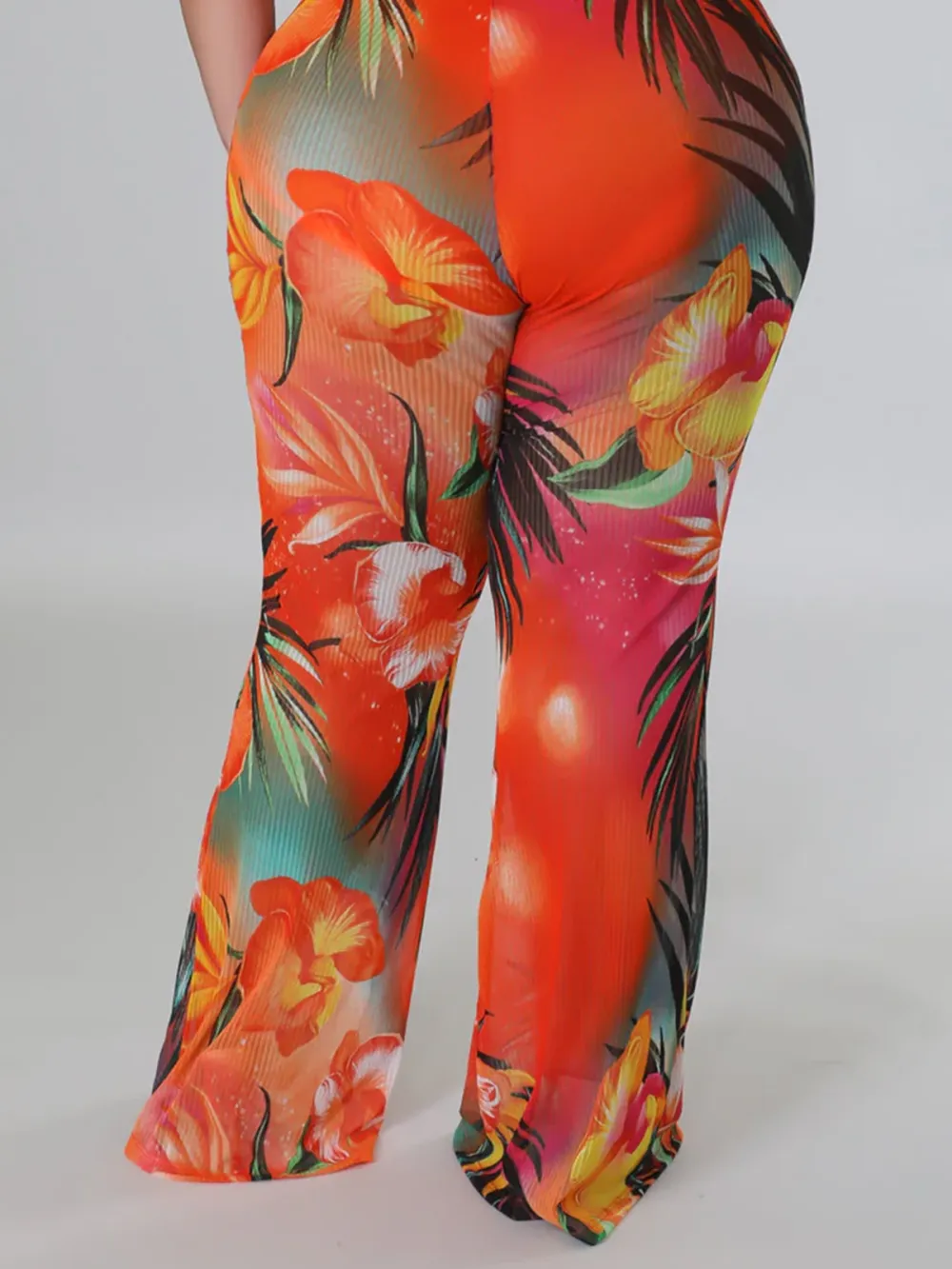 Print One-Piece Pants For Women In Large Fashion