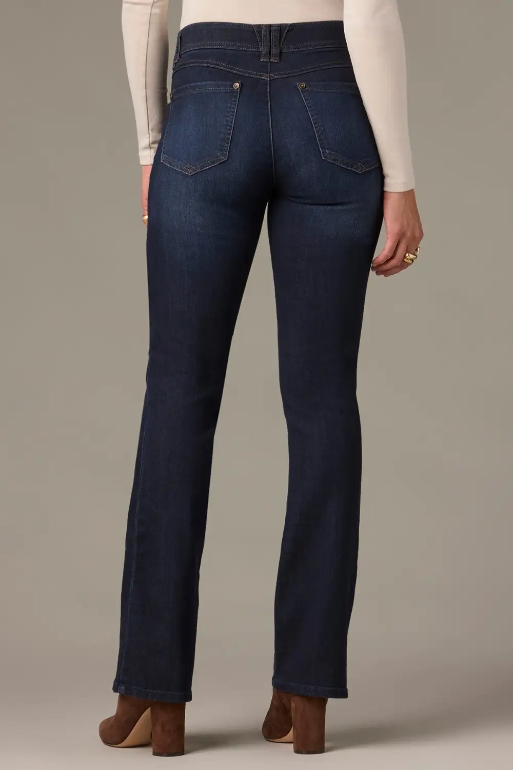Petite Mid Rise Bootcut Jeans