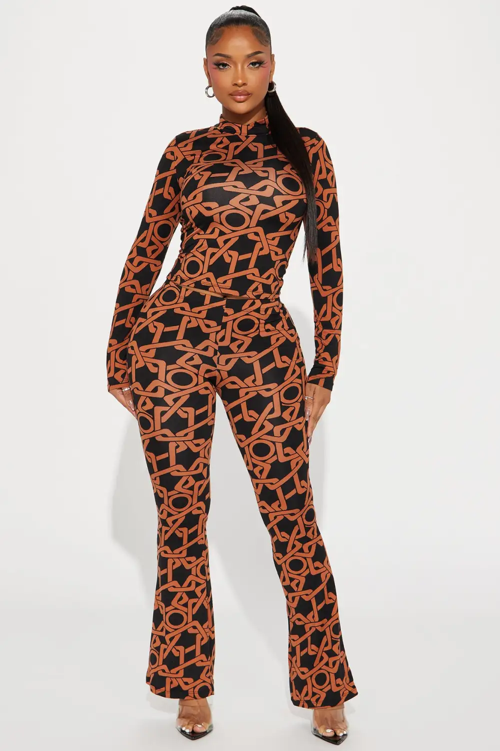 Fashion Muse Pant Set - Black/combo