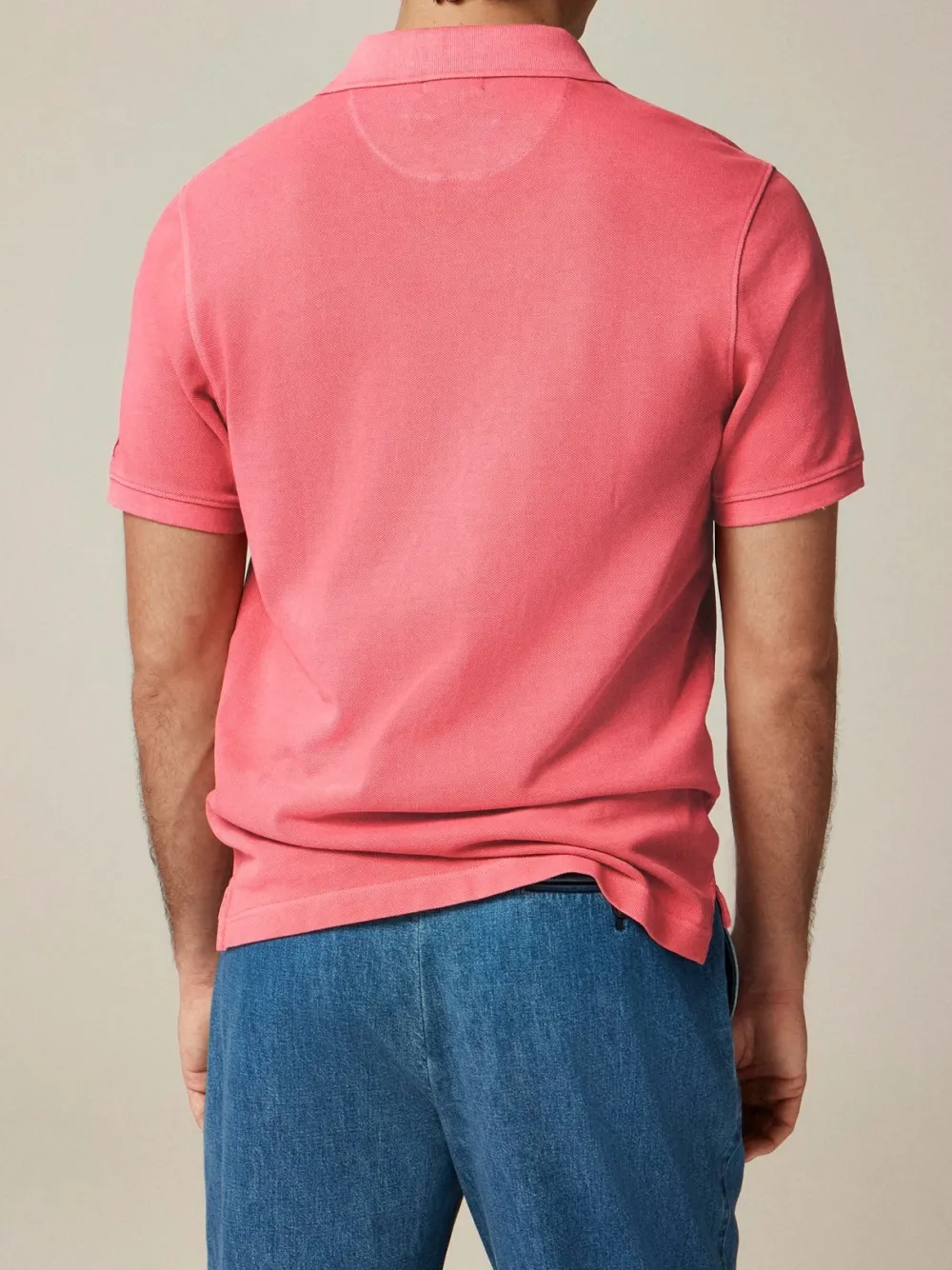 Bright Pink Short Sleeve Polo Shirt
