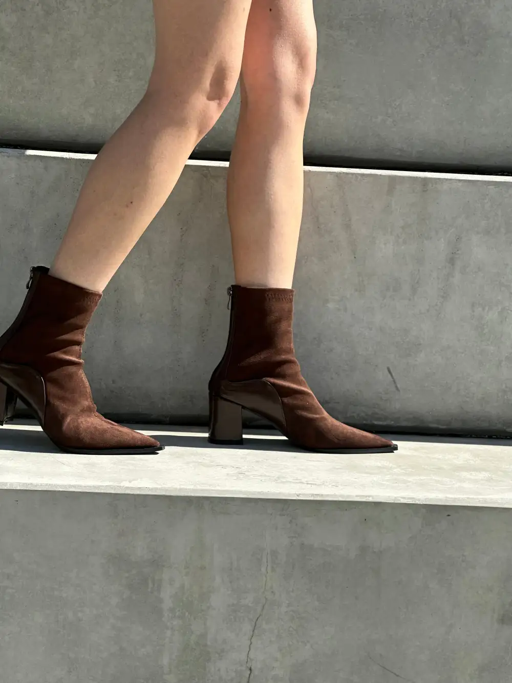 Lamb Leather Ankle Boots