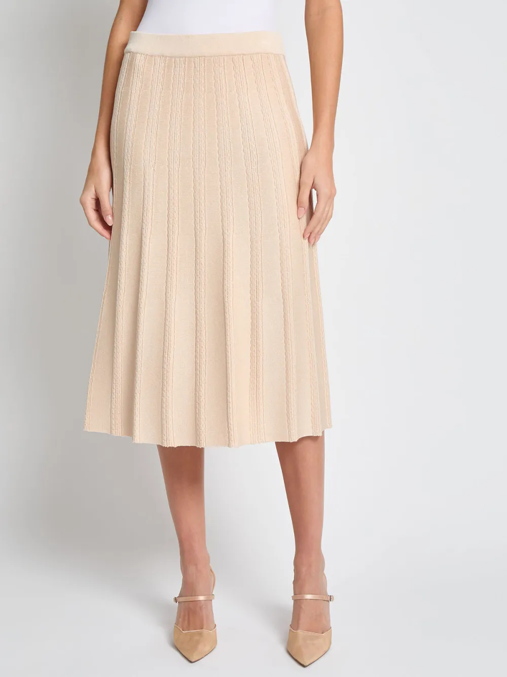 Soft Solid Color Skirt