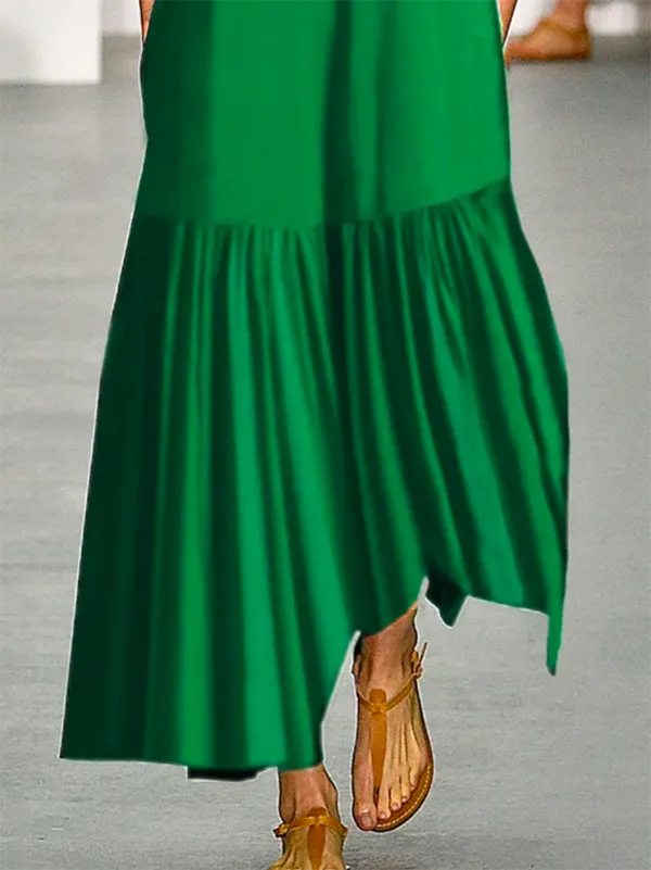 Joint Neck Maxi Dress