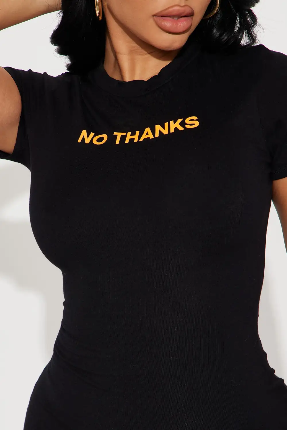 No Thank You Mini Dress - Black