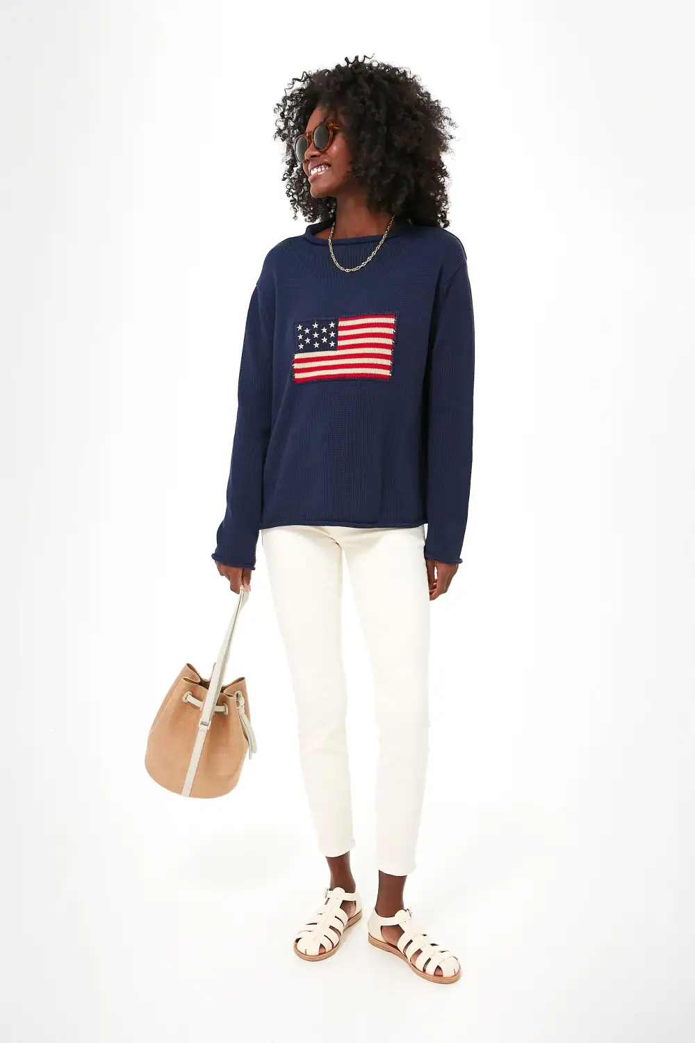 Navy Americana Sweater