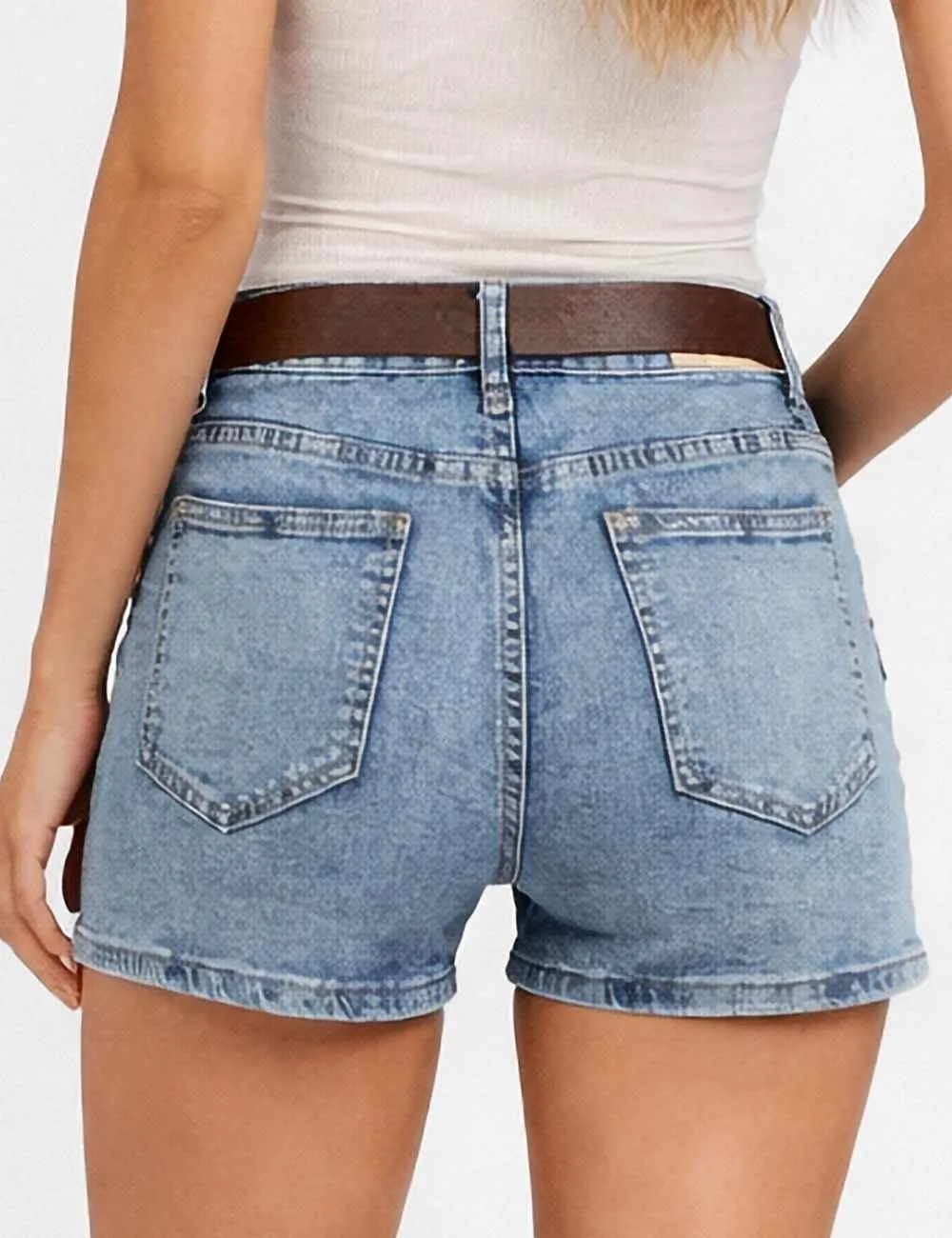 Cargo Pocket Denim Shorts