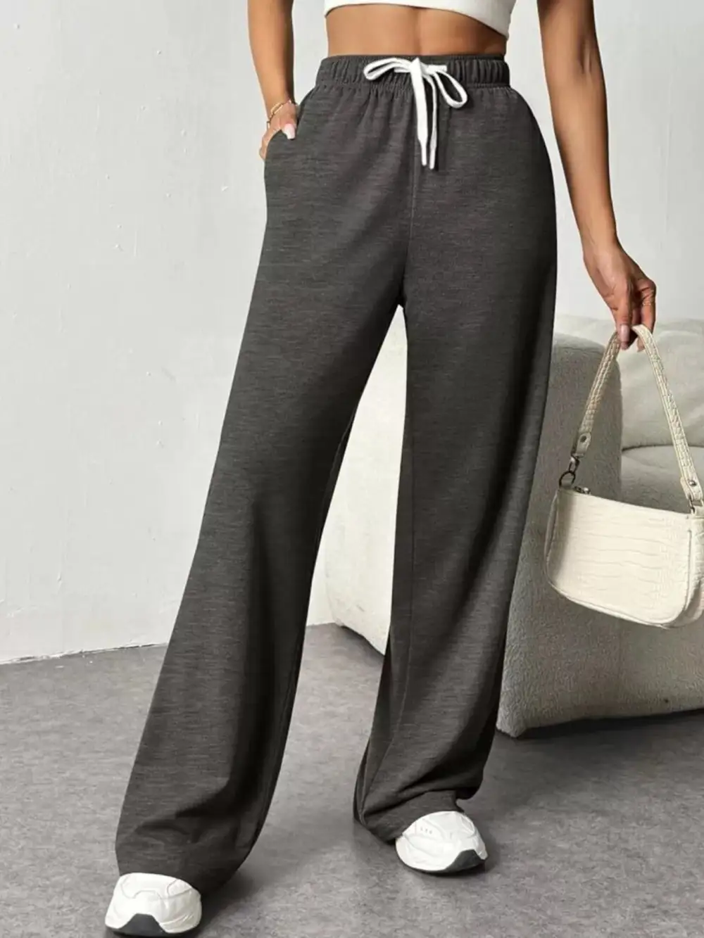 Everyday Drawstring Wide Leg Pants