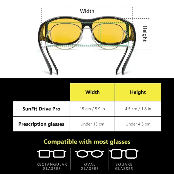 Polarized glasses for day and night driving