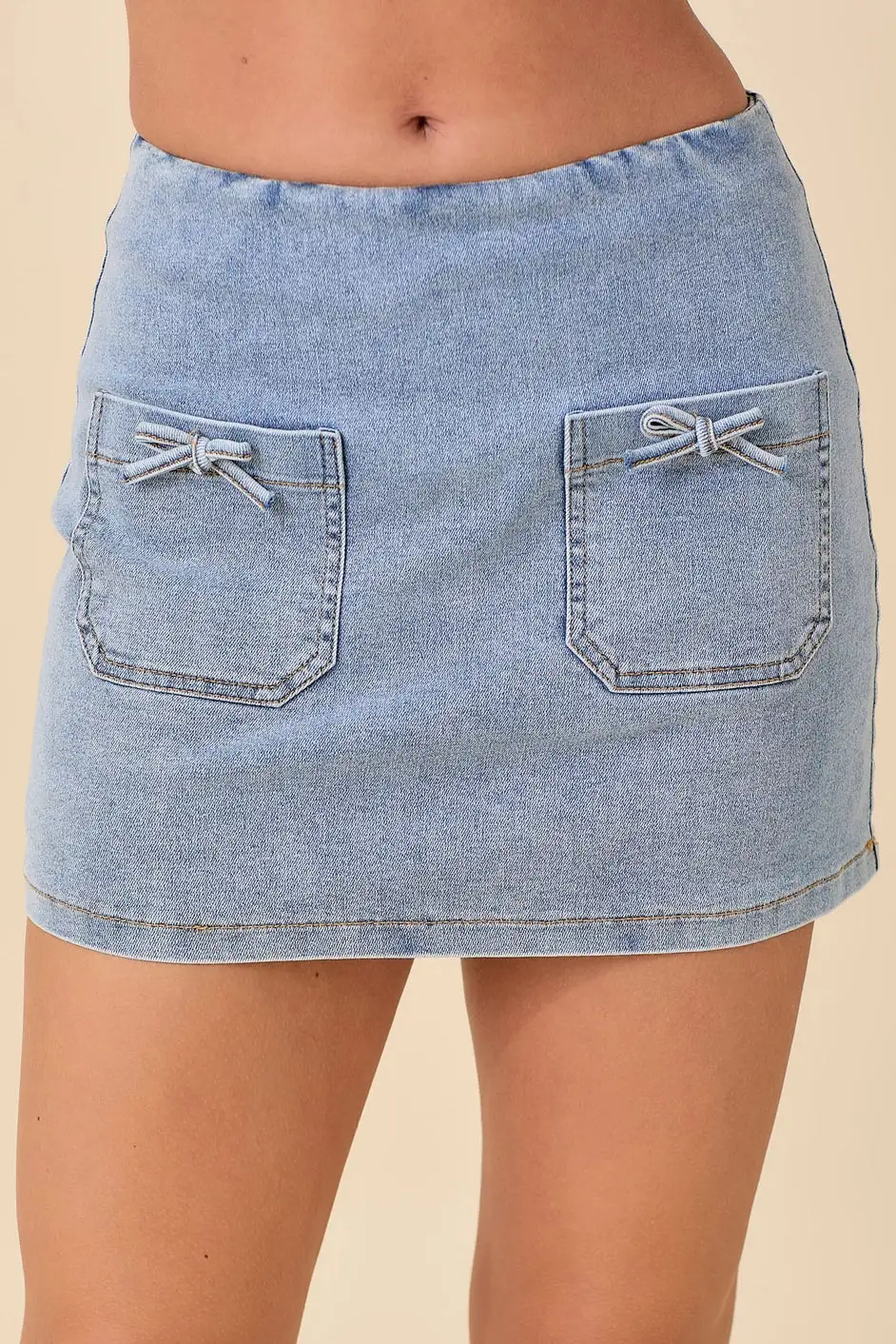 Modern Mini Roomy Zip Casual Skirt