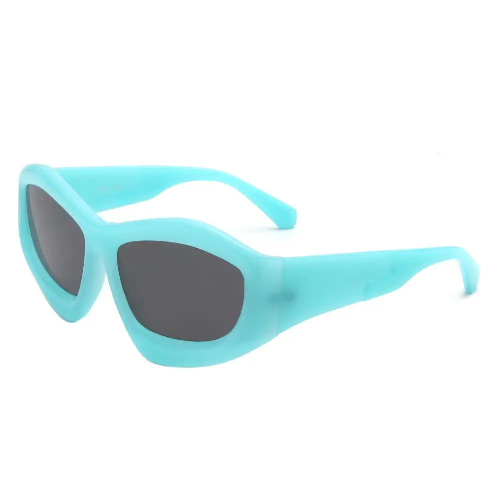 Rhinestone Square Geometric Frame Sunglasses